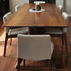 One-of-a-Kind Amish-Built Walnut Dining Table – Heirloom Quality – 90” x 40”