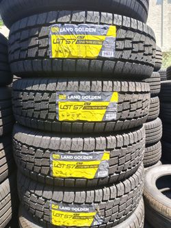 LT 245/75/17 Land Golden , set of four tires installed and balanced, set de 4 llantas instaladas y balanceadas