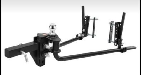 VEVOR Sway Control Weight Distribution Hitch, 1,500 lbs Capacity, Trailer Hitch Kit with 2-Inch Solid Steel Shank, 2-5/16 Inch Alloy Steel Ball, Powde