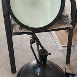 Two  Black Hanging Lights 36 Inch Remote Control Fan With Lights