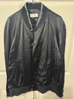 black Saint Laurent Paris teddy jacket