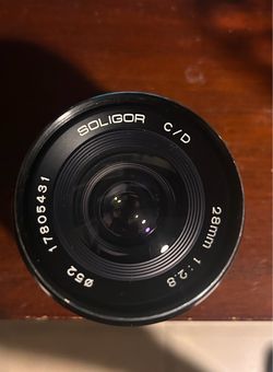 vintage Soligor C/D 28mm f/2.8 manual-focus wide-angle prime lens
