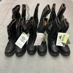 Brand New Belleville Boots Sz 8 Black Leather Gortex Vibram Service Boots