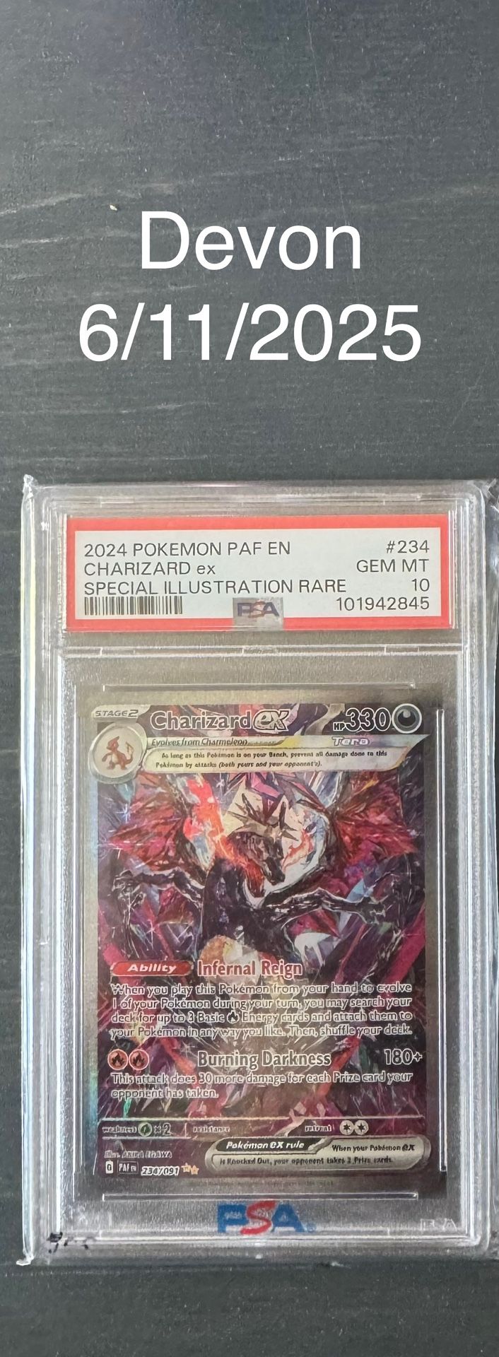 FT PSA 10 Paldean Fates Charizard