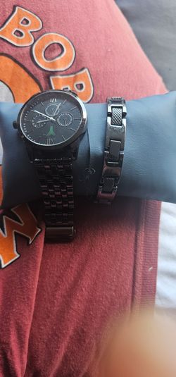 Mens watch and bracelet