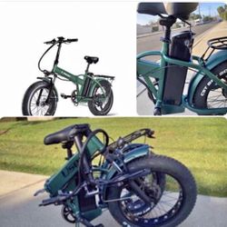 Folding Fatwheel E-bikes - Great For Campers 