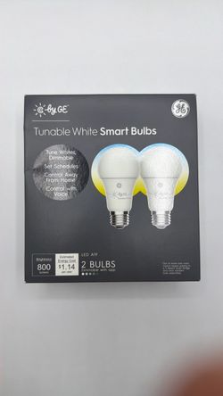 BNIB C by GE Tunable White Smart LED Bulbs 2-Pack A19 - New
