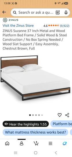 Full size bed frame