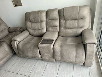 Triple Power Reclining Sofa, Loveseat and Recliner NEED GONE ASAP!!!!