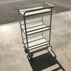 White IKEA Bar Cart