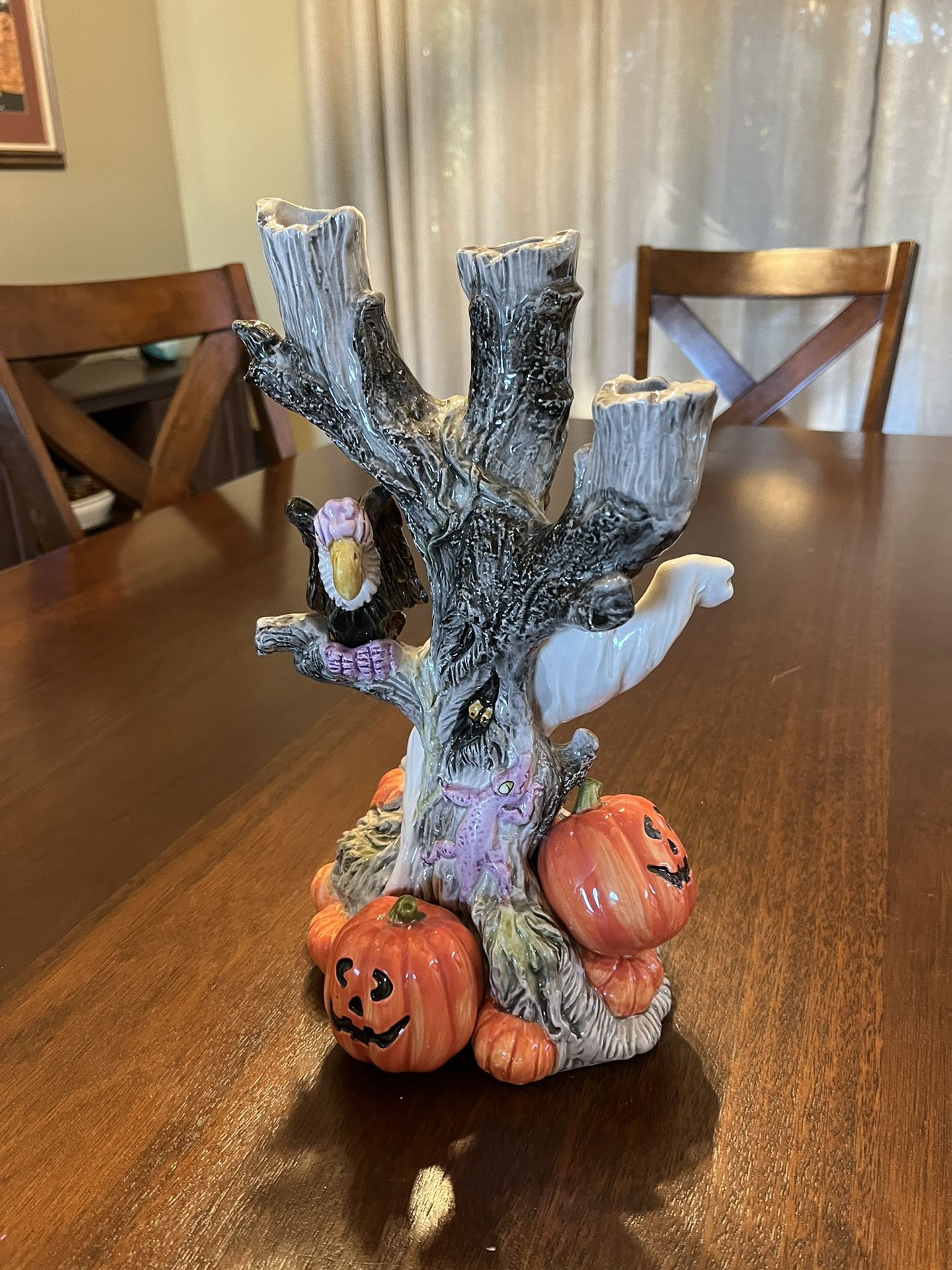 Fitz & Floyd Halloween Candle Holder 1988