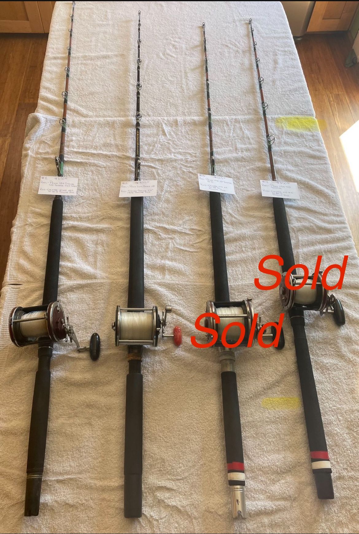 1/2 Price Fishing Rods with Reels