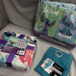 Stitch Blankets/ Sheer Curtain