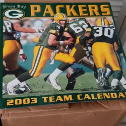 Vintage Green Bay Packers Calender 