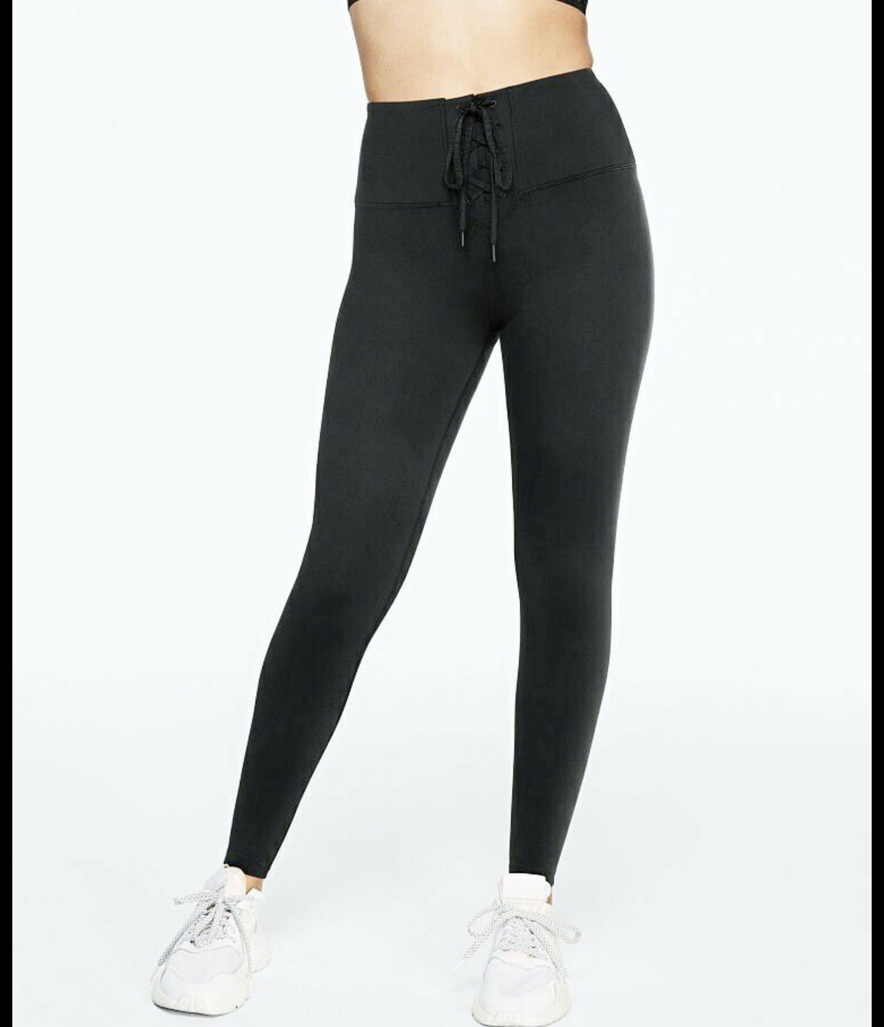 Victoria’s Secret On Point Flow Ribbed Sport Lace Up Leggings black size S