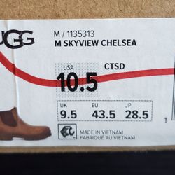 Ugg M Sky  View Chelsea Chestnut Size 10.5