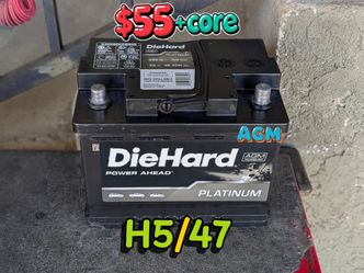 AGM Car Battery Group Size 47/H5