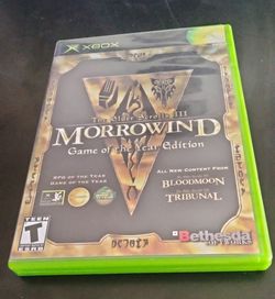 The Elder Scrolls III Morrowind Game of the year edition (Xbox) for sale