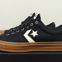 Converse Star Player 76 Ox Black Gum White Men's Size 13 Low Top A08847C