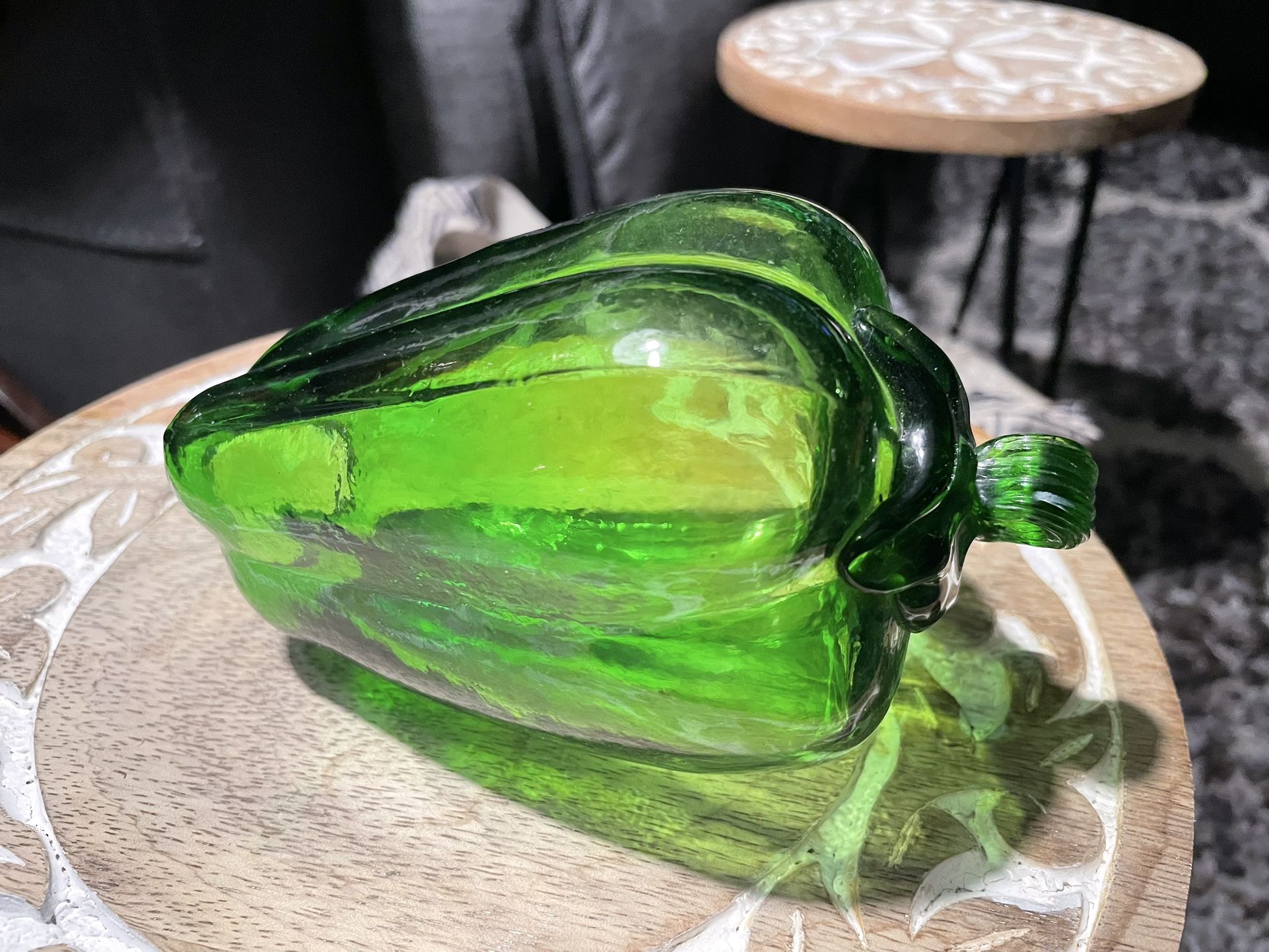 Blown Glass Green Pepper π«