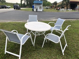 Patio table with 4 chairs