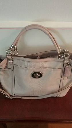 Coach Satchel Pink Leather Purse