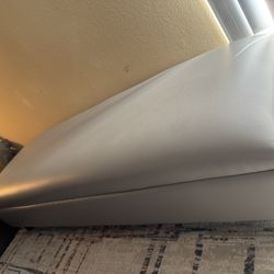 Leather Bench 6ft - Gray