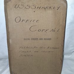 United States NAVAL COURTS & BOARDS U.S.S. Sharkey DD-281, 1923