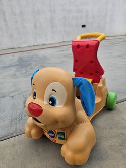 Fisher-Price Baby & Toddler Toy Laugh & Learn Stride-to-Ride Puppy Walker & Ride-On with