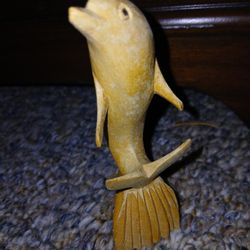 Hand  Craved Dolphin 