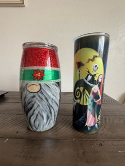 NEW Decorative Tumbler Gift Set – 2 Cups