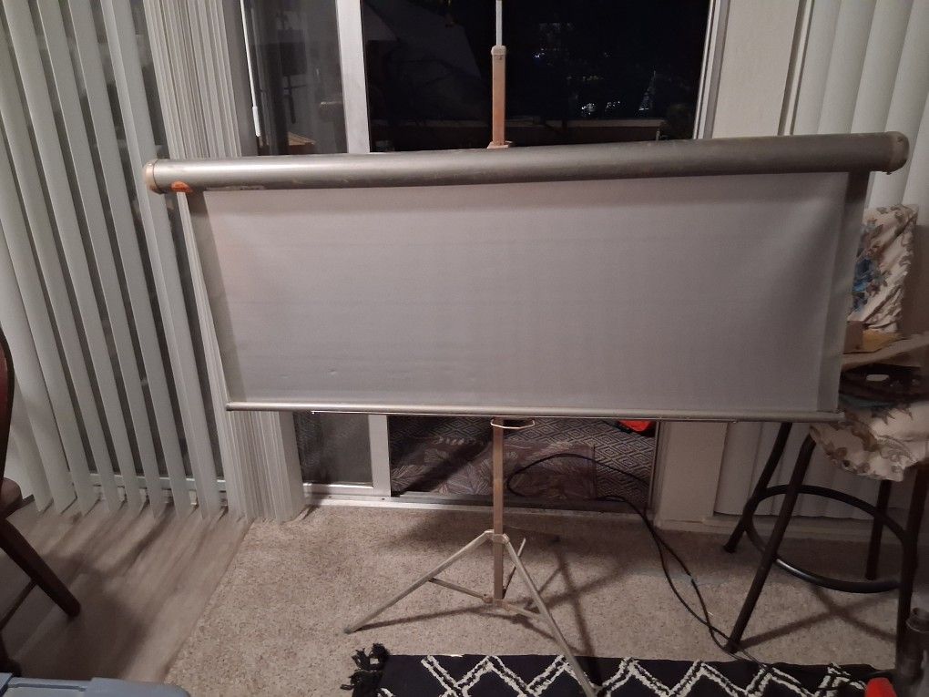 vintage projector screen