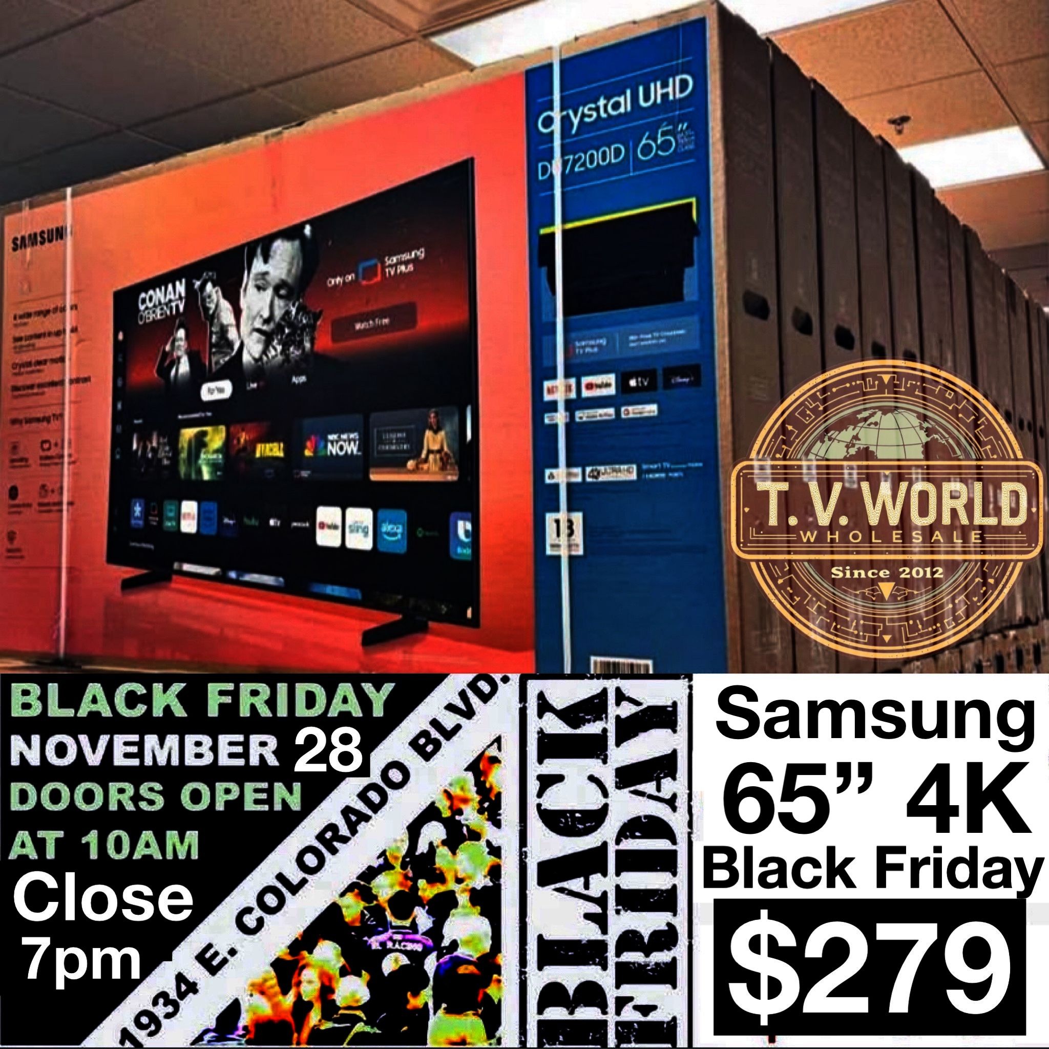 65 INCH SAMSUNG DU7000 SMART 4k TVS BLACK FRIDAY TV SALE VSEEBOX SUPERBOX TV TOYS 