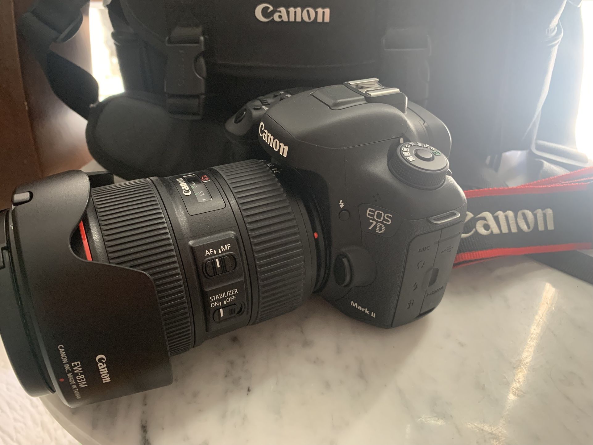 Canon DSLR Camera 7D Mark ii with 24-105mm Lens