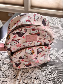 Sanrio Loungefly small book bag and misc items