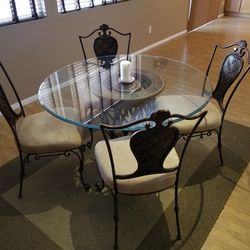 Glass Dining Table & Chairs