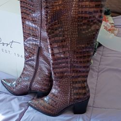 Faux Alligator skin boots $50 OBO
