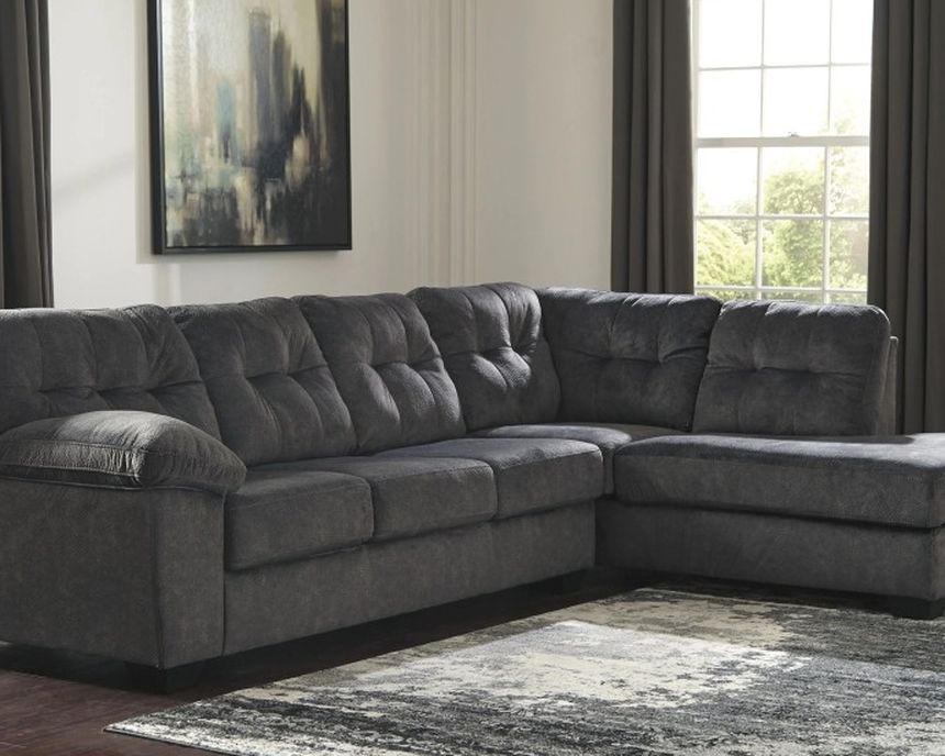Accrington - Granite - Sleeper Sectional with Chaise