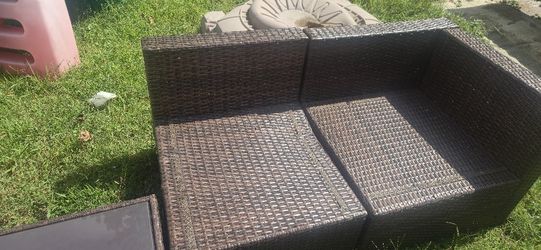 4 Piece Wicker Patio Set