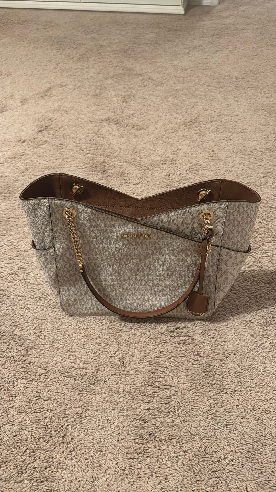 Michael Kors Vanilla Jet Travel Purse