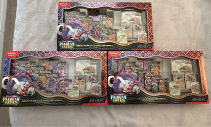 Pokemon TCG Paldean Fates Great Tusk ex & Iron Treads ex Premium Collection