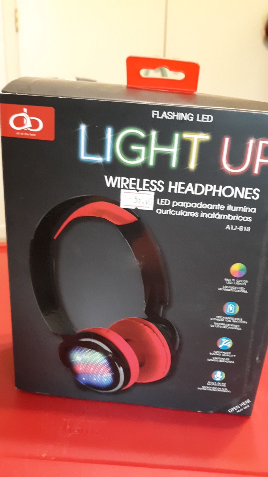 Light up wireless headphones