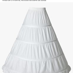 novia de una línea de crinolina, vestido de baile de