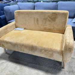 55" Small Loveseat Sofa, Modern 2 Seater Corduroy Sofa Couch,