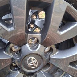 Genuine Toyota 17" Alloy Rims w/ Center Caps - Set of 4