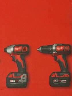 Milwaukee M18 Drill, Driver and Batteries