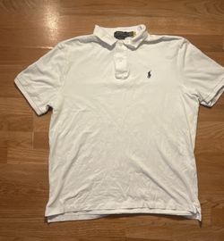 Polo Ralph Lauren White Polo Shirt Black Pony Logo