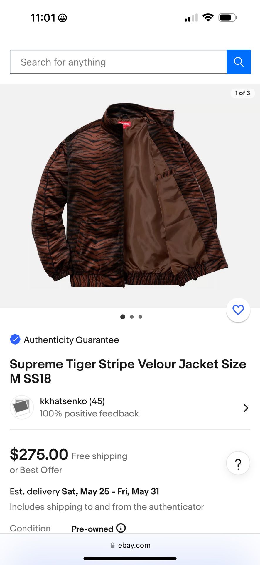 Supreme Jacket Ss18 