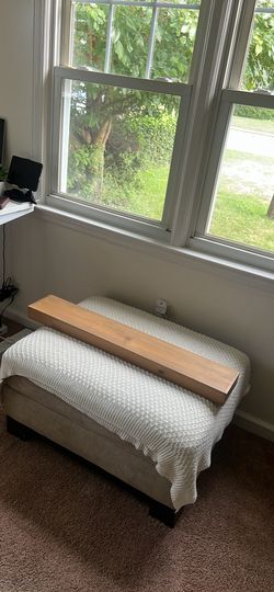 36" Floating Wood Shelf