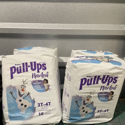 Huggies Pull-ups  3T-4T(4 Pkgs)